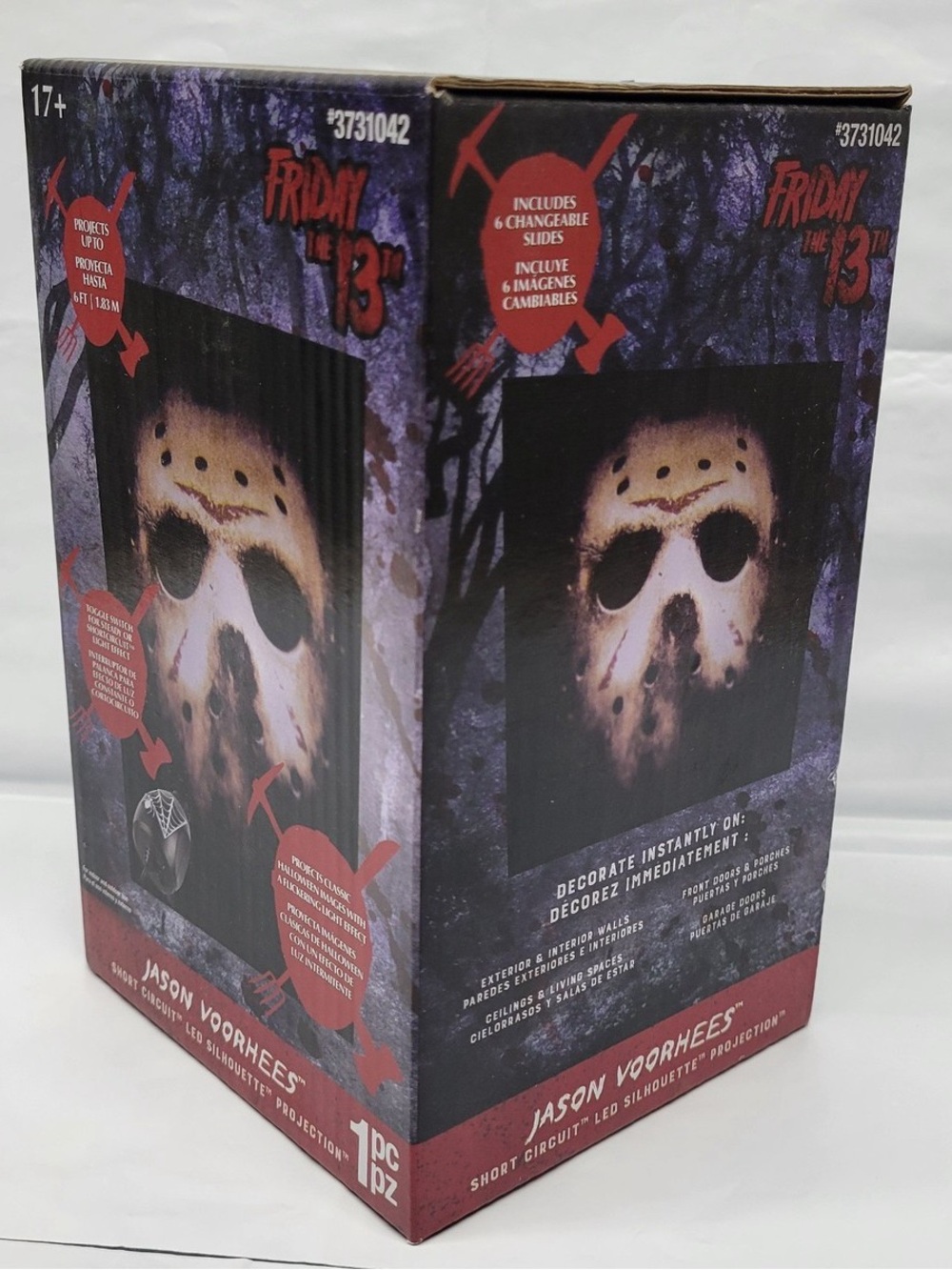 Friday the 13th Jason Voorhees LED Silhouette Projection - White